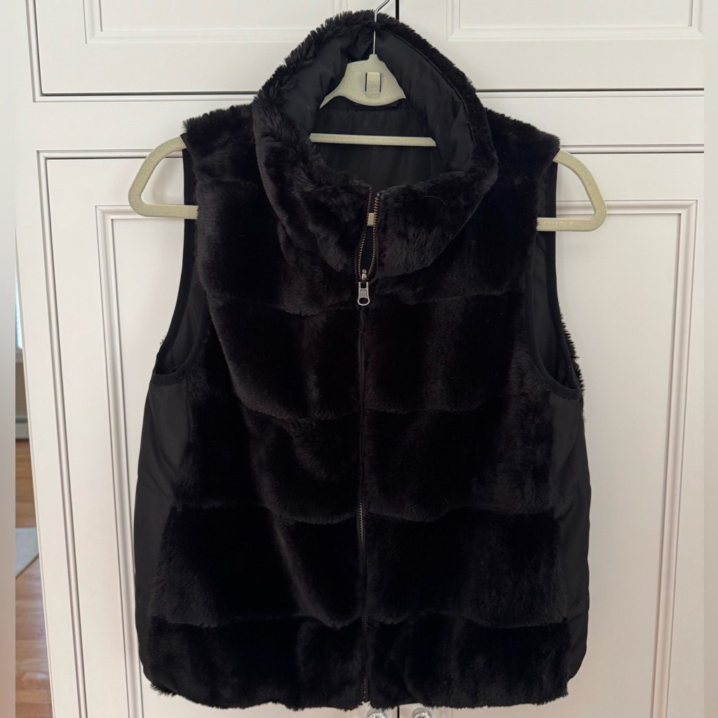 Boutique Reversible Faux Fur Vest.